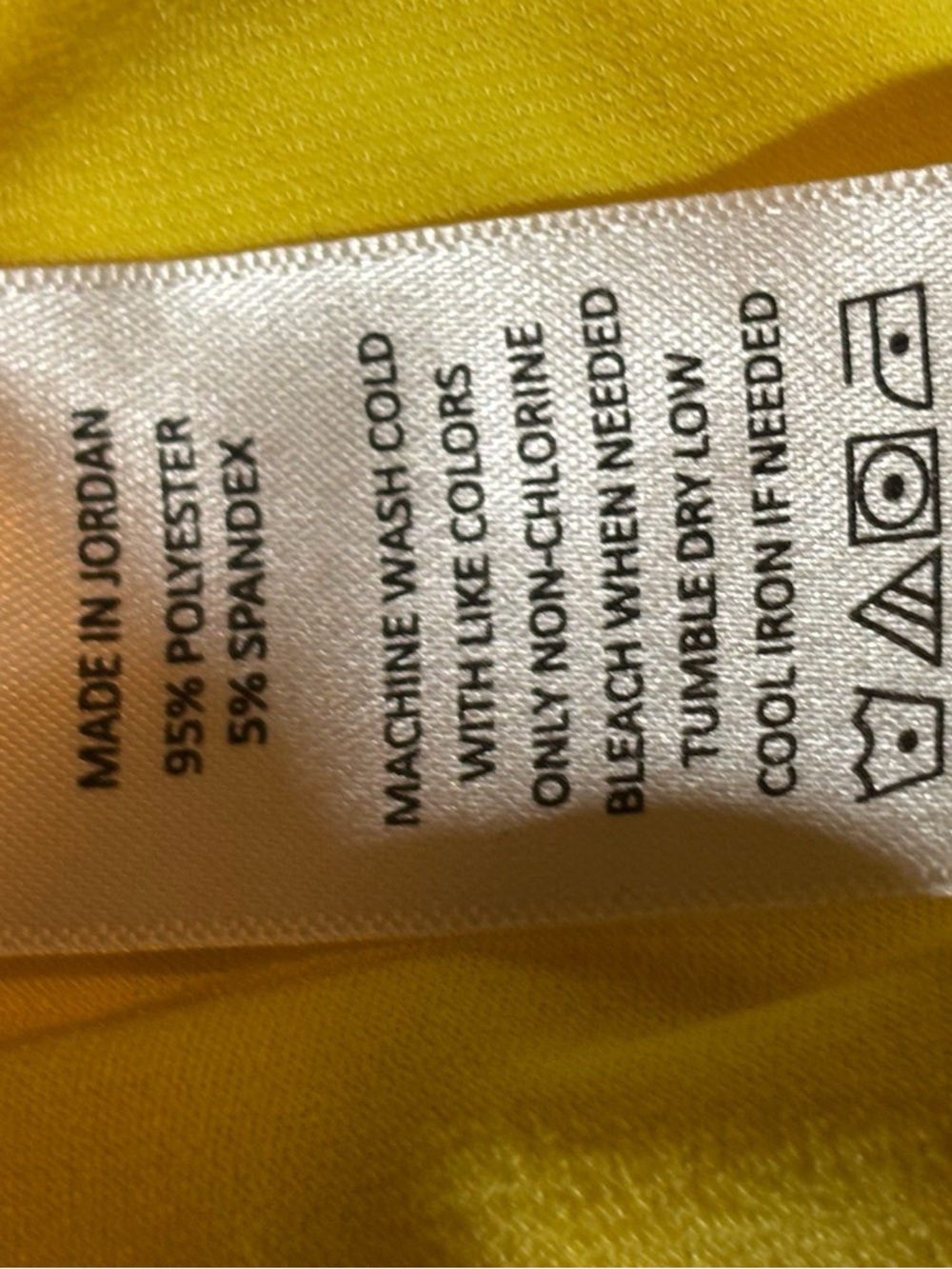 CeCe Bright Yellow Square Neck Puff Sleeve Blouse - Medium - Picture 6 of 6